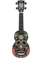 Mahalo Art Skull Ukulele Soprano Black