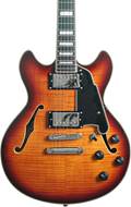 D'Angelico Premier Mini DC Stop Bar Dark Iced Tea Burst